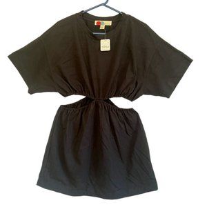 Free People Beach Dandelion Mini Dress- Black Size Medium  MSRP $70